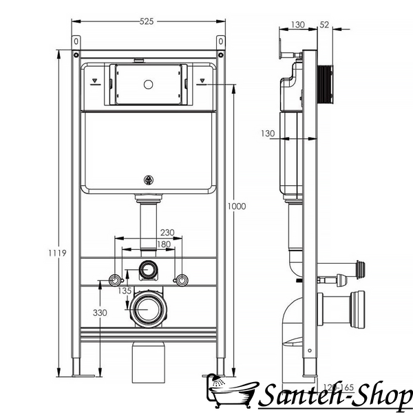 Kit de instalare WC IMPRESE i-FRAME + WC suspendat VOLLE LUGO 2.0 i1210+i7116PW+1348.001000 i1210+i7116PW+1348.001000 foto