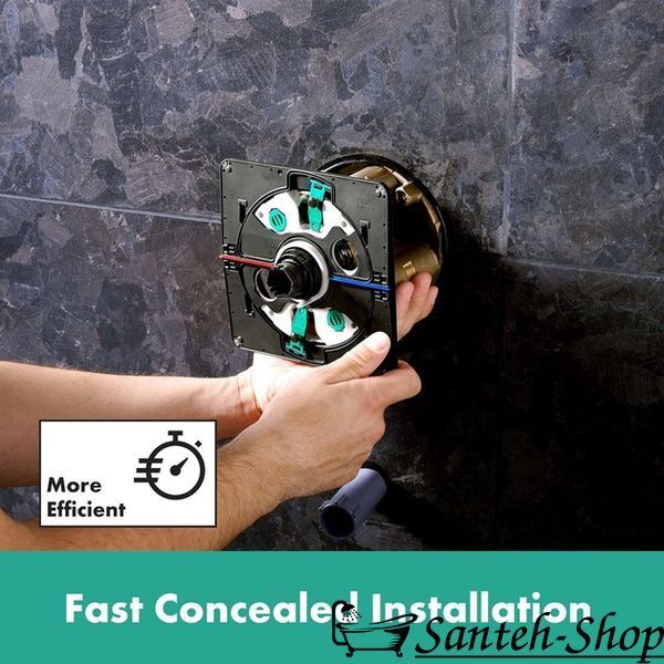 Hansgrohe DuoTurn Q Baterie de duș, crom (75414000) 75414000 foto