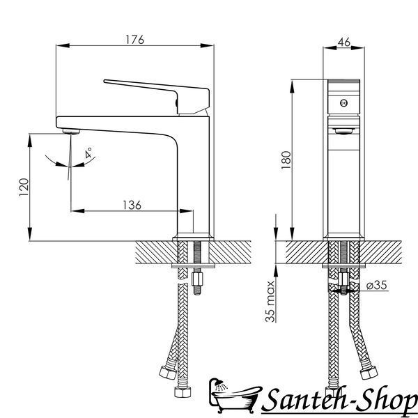 Baterie lavoar IMPRESE Judit f03510801AA crom f03510801AA foto