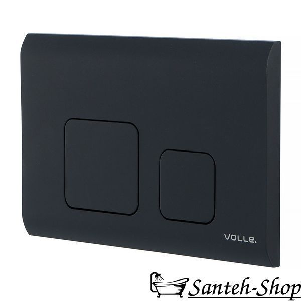 Buton de scurgere VOLLE CUADRA EVO 222113 neagră soft-touch, plastic 222113 foto