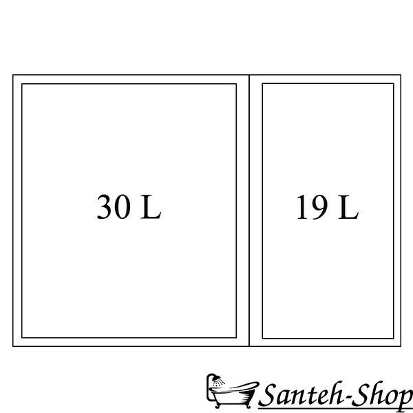 Sistem de sortare a deșeurilor Blanco Select II 60/2 526203 de bucătărie negru 56,8 &times; 45 &times; 36,1 cm 526203 foto