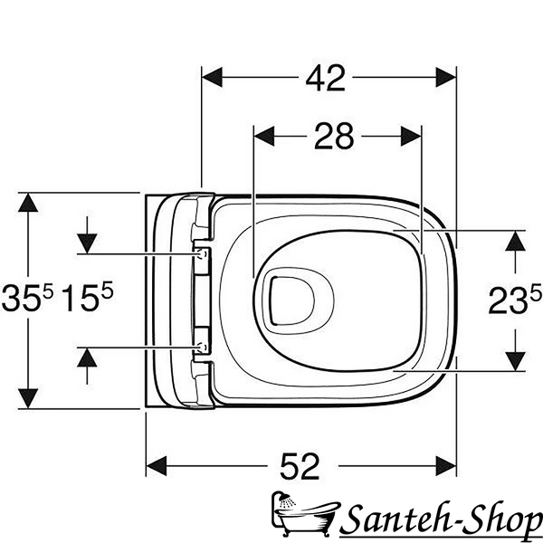 WC suspendat Geberit MODO Square Rimfree 502.827.00.1, &icirc;n formă de p&acirc;lnie, formă &icirc;nchisă, cu scaun și capac 502.827.00.1 foto