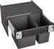 Sistem de sortare a deșeurilor Blanco Select II 60/2 526203 de bucătărie negru 56,8 &times; 45 &times; 36,1 cm 526203 foto 1