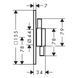 Hansgrohe DuoTurn Q Baterie de duș, crom (75414000) 75414000 foto 2