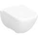 WC suspendat Geberit MODO Square Rimfree 502.827.00.1, &icirc;n formă de p&acirc;lnie, formă &icirc;nchisă, cu scaun și capac 502.827.00.1 foto 1