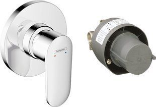 Baterie duș &icirc;ncastrată Hansgrohe Vernis Blend 70 cu mini Ibox, Crom (71663000) 71663000 foto