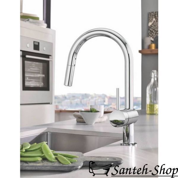 Baterie chiuveta de bucătărie GROHE Minta cu duș extractibil 32321002 32321002 foto