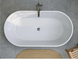 Cadă de baie independentă MIRAGGIO GREENLAND 1550 Miramarble, albă, 1550x805x620 mm GREENLAND 1550 Miramarble foto 3