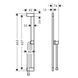 Bară de duș Hansgrohe Unica S Puro 65 cm cu furtun de 160 cm, bronz periat (24402140) 24402140 foto 2