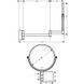 Зеркало для бритья Hansgrohe AddStoris, черный матовый хром (41791340) 41791340 фото 2