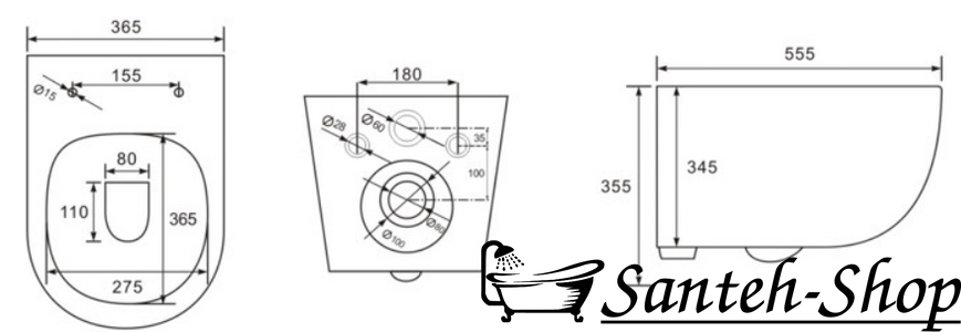 WC suspendat Volle TOLEDO Rimless 1347.001000, scaun Duroplast Slim slow-c 1347.001 foto