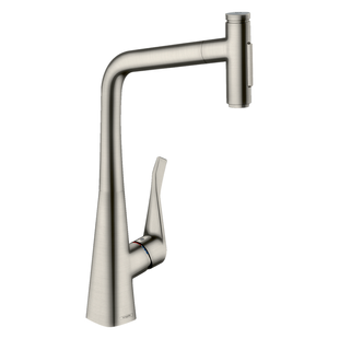 Смеситель для кухонной мойки Hansgrohe 73816800 Metris M71 с выдвижным душем, по 73816800 фото