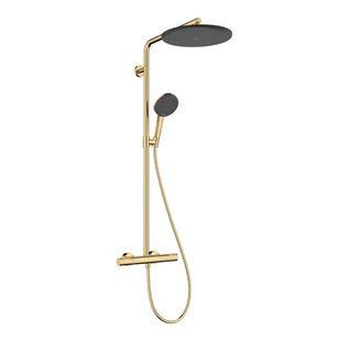 Душевая система Hansgrohe Raindance 24593990 Alive S Puro 300 1jet EcoSmart с Ecostat Element, Polished Gold Optic 24593990 фото