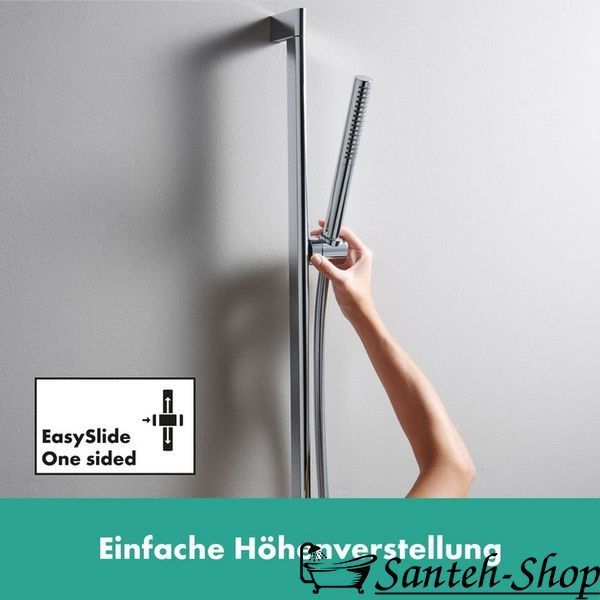 Bară de duș Hansgrohe Unica S Puro 65 cm cu furtun de 160 cm, Crom (24402000) 24402000 foto