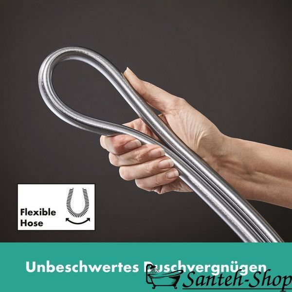 Bară de duș Hansgrohe Unica S Puro 65 cm cu furtun de 160 cm, Crom (24402000) 24402000 foto