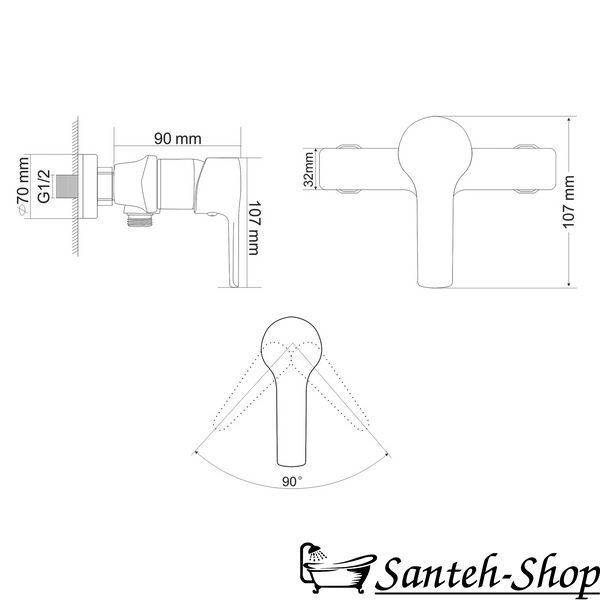 Смеситель для душа RJ LUCK RBZ080-5 RBZ080-5 фото