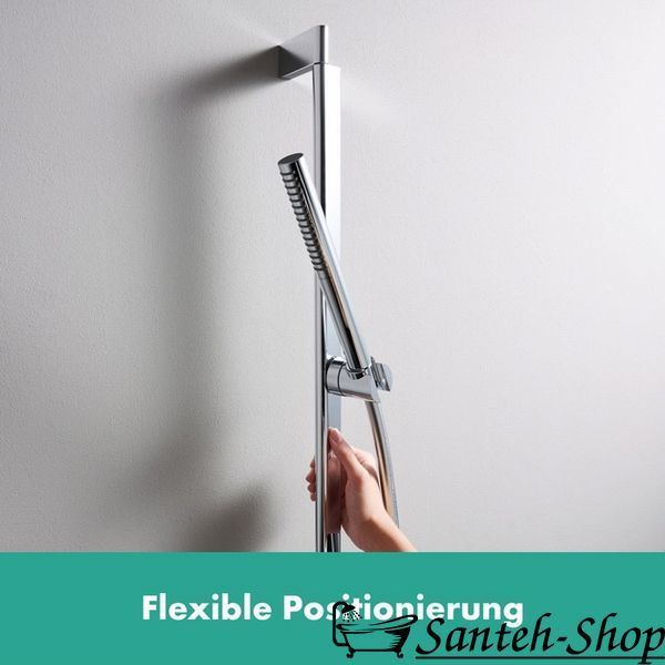 Bară de duș Hansgrohe Unica S Puro 65 cm cu furtun de 160 cm, Crom (24402000) 24402000 foto