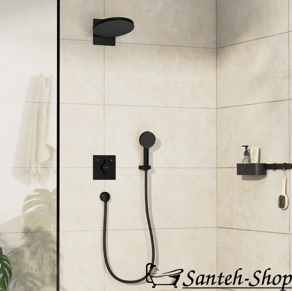 Смеситель скрытого монтажа Hansgrohe DuoTurn E на 2 функции, Matt Black (75417670) 75417670 фото