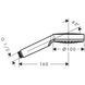 Ручной душ Hansgrohe Crometta 100 1jet Green 6 л/мин, White/Chrome (26334400) 26334400 фото 2
