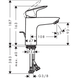 Baterie lavoar Hansgrohe Logis 71100000 cu garnitura de gunoi 71100000 foto 2