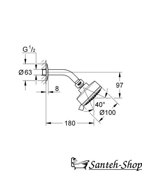Grohe NEW TEMPESTA COSMOPOLITAN cabină de duș, crom (26090001) 26090001 foto