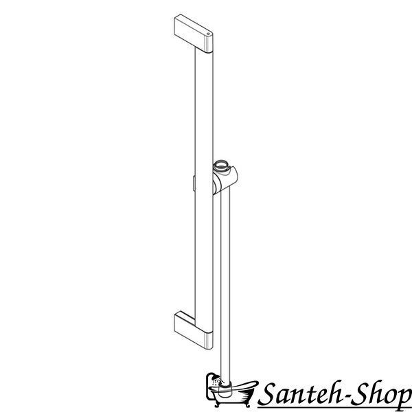 Bară de duș Hansgrohe Unica S Puro 65 cm cu furtun de 160 cm, negru mat (24402670) 24402670 foto