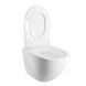 Подвесной унитаз Omnires Ottawa OTTAWACSPMWBM Comfort 54x37 смыв Торнадо, сиденье с плавным закрытием, matt white OTTAWACSPMWBM фото 4