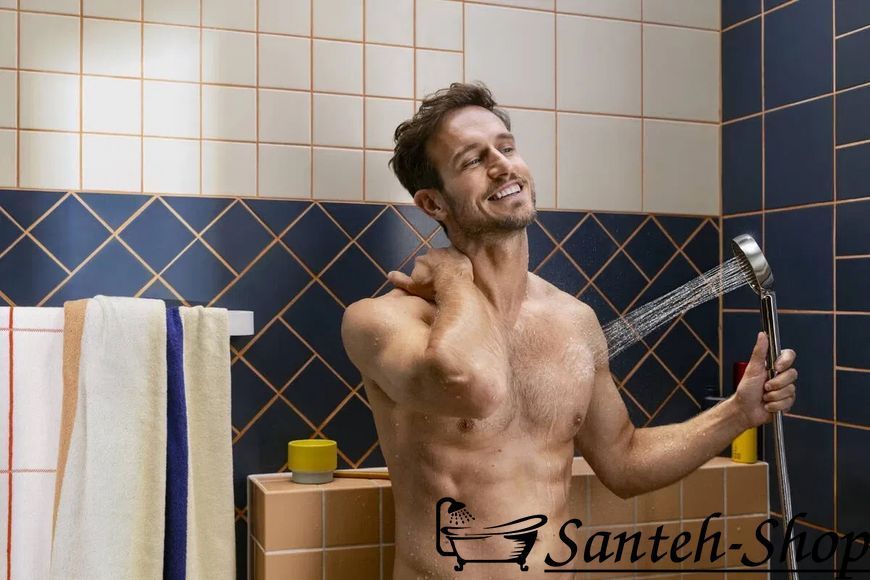 Ручной душ Hansgrohe Activera Select S 95 2jet EcoSmart 28033670 черный матовый 28033670 фото