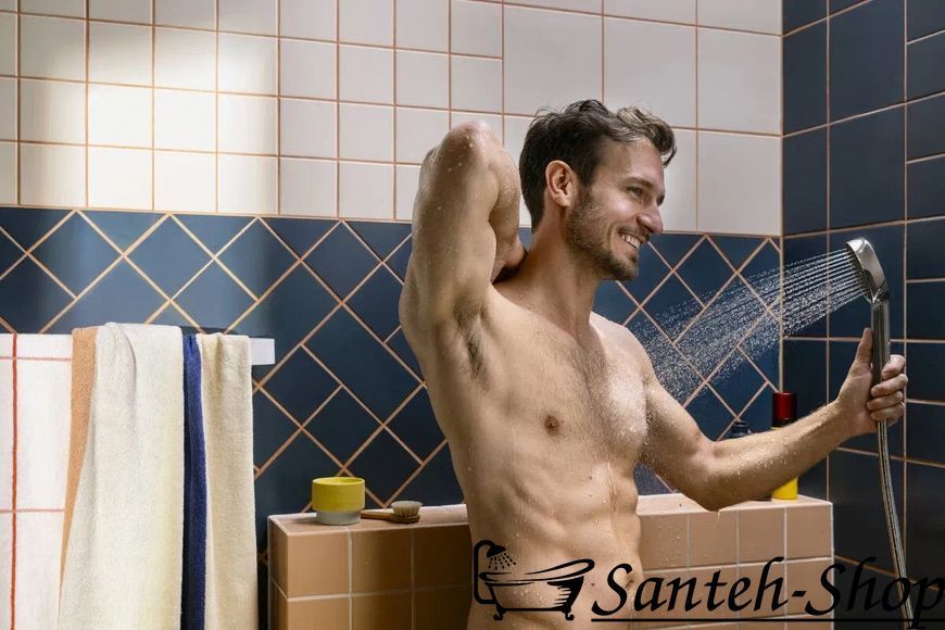 Ручной душ Hansgrohe Activera Select S 95 2jet EcoSmart 28033670 черный матовый 28033670 фото