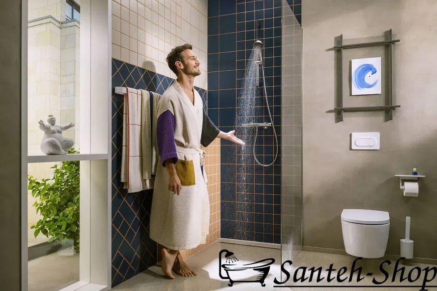 Ручной душ Hansgrohe Activera Select S 95 2jet EcoSmart 28033670 черный матовый 28033670 фото