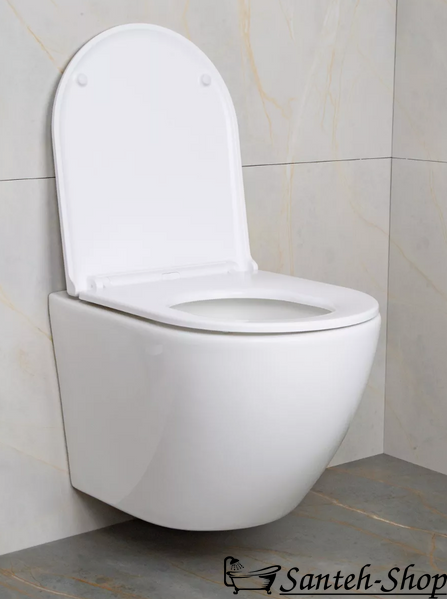Унитаз подвесной IMPRESE OSLAVA TWIST c06307103 Rimless с сиденьем 360x530x350 мм c06307103 фото