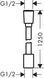 Furtun duș Hansgrohe 28220140 Designflex 125 cm bronz 28220140 foto 2