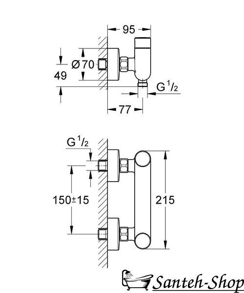 Кабель для смесителя, Grohe BauLoop 300 (36340000) 36340000 фото