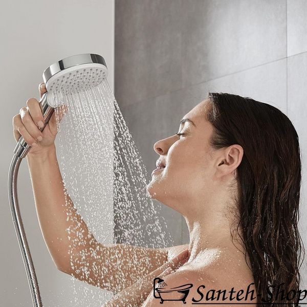 Duș de m&acirc;nă Hansgrohe Crometta Vario EcoSmart 9 L/min, Alb/Crom (26332400) 26332400 foto