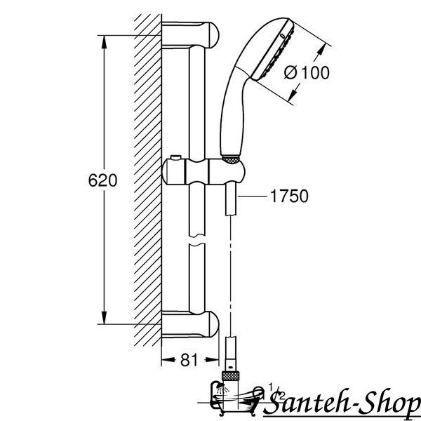 Душевой набор GROHE TEMPESTA NEW 27924001 27924001 фото