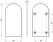 Зеркало DEANTE SILIA ADI_C851, подвесное 500 x 1000 x 20 мм, в раме, брашированная бронза ADI_C851 фото 2