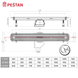 Sifon de duș Pestan Confluo Slim Line 850 cu grătar 13100035 13100035 foto 2