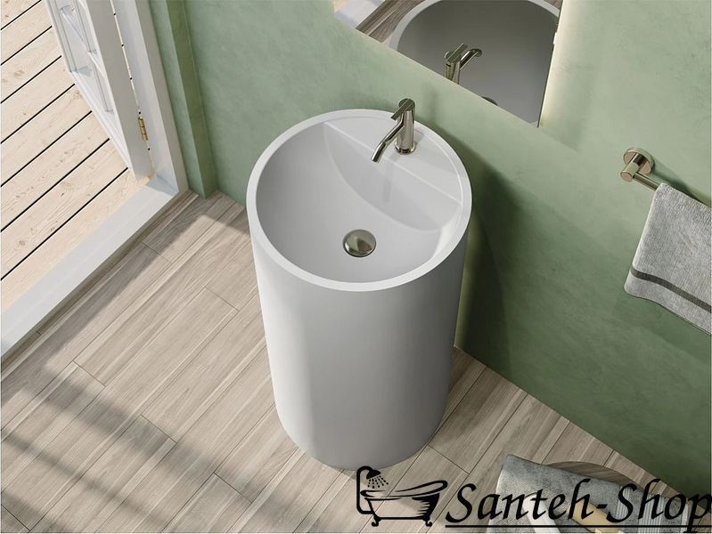 Lavoar Miraggio Cosmo Mirasoft 46x46x88 cm alb COSMO (MIRASOFT) foto