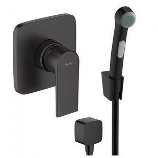 Set de duș de m&acirc;nă Hansgrohe Vernis Shape, negru mat (20230006) 20230006 foto