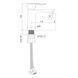 Baterie lavoar IMPRESE VACLAV f03506403AA alb 35 mm f03506403AA foto 2