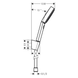 Set dus Hansgrohe 24303700 Pulsify Select cu furtun de dus 160 cm 24303700 foto 2
