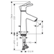 Baterie de lavoar Hansgrohe Talis S 72020000 cu duza medie 72020000 foto 2