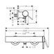 Baterie de duș Hansgrohe Finoris, crom (76620000) 76620000 foto 2
