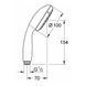 Ручной душ GROHE New Tempesta II, 9,5 л/мин 26161001 26161001 фото 2