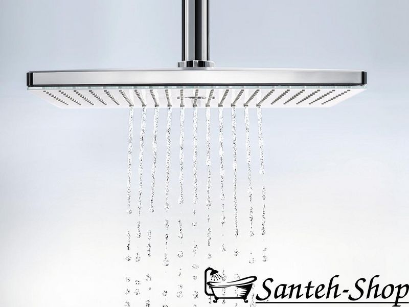 Верхний душ, Rainmaker Select 460х300 3jet, белый/хром (24007400) 24007400 фото
