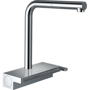 Смеситель кухонный Hansgrohe Aguno Select 250 2jet с вытяжным изливом Sbox, хром (73830000) 73830000 фото