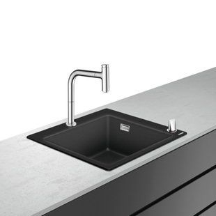 Chiuvetă de bucătărie Hansgrohe COMBI C51-F450-06 Combi 560x510 Select cu baterie, crom (43217000) 43217000 foto