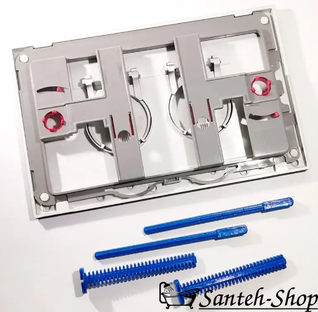 Instalatie Pestan Fluenta pentru toaleta 8 cm cu buton de apa alb 40008788+40008789 40008788+40008789 foto