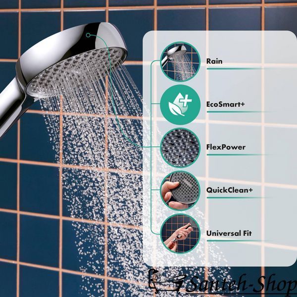 Duș de m&acirc;nă Hansgrohe Activera Select S 95 1jet EcoSmart+ 28032000 cromat 28032000 foto