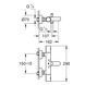 Termostat de baie 34766000 GROHE GROTHERM 800 Cosmopolitan crom 34766000 foto 2
